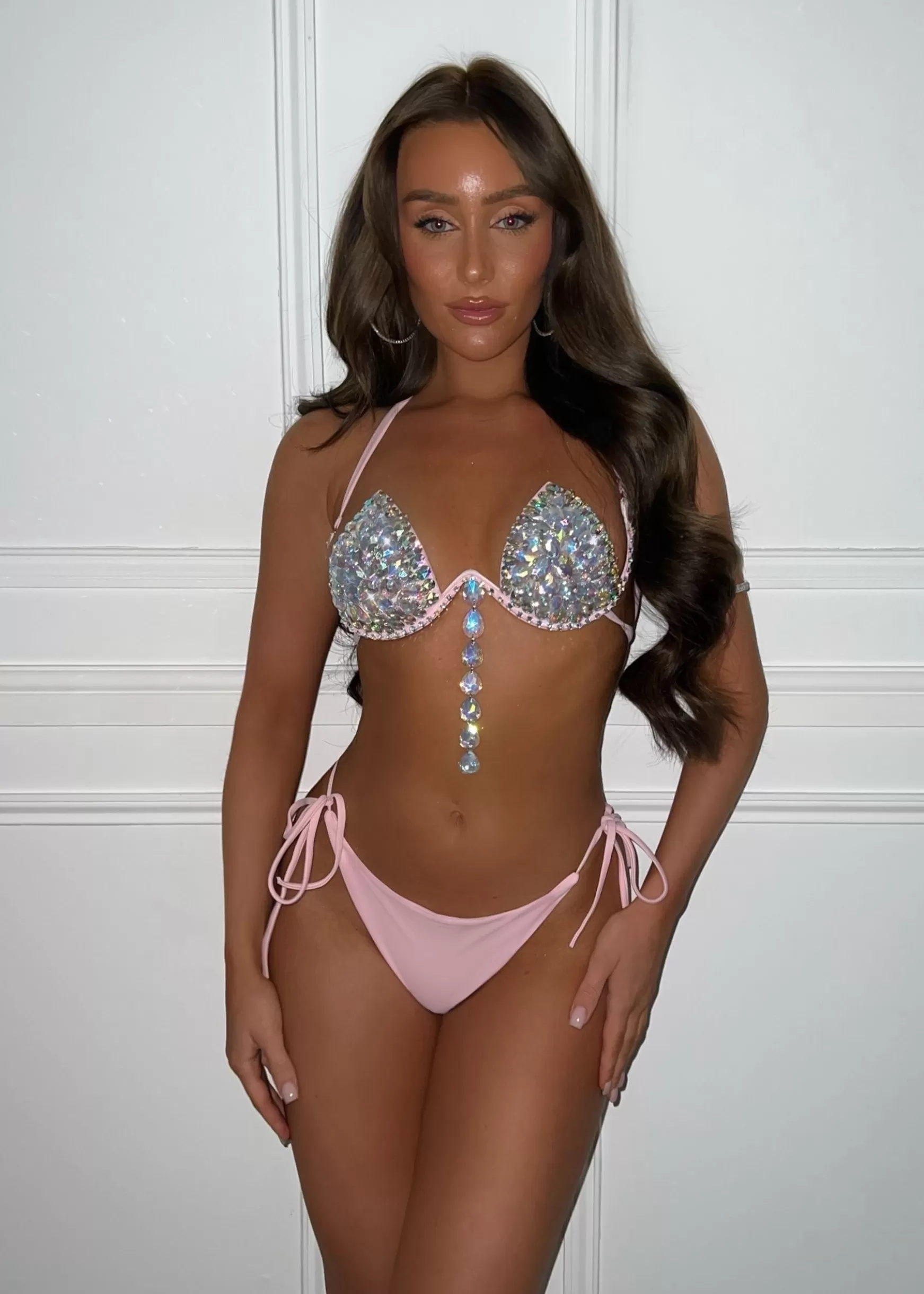 Dressmezee Swimwear<Bahama Jewelled Bikini - Pink