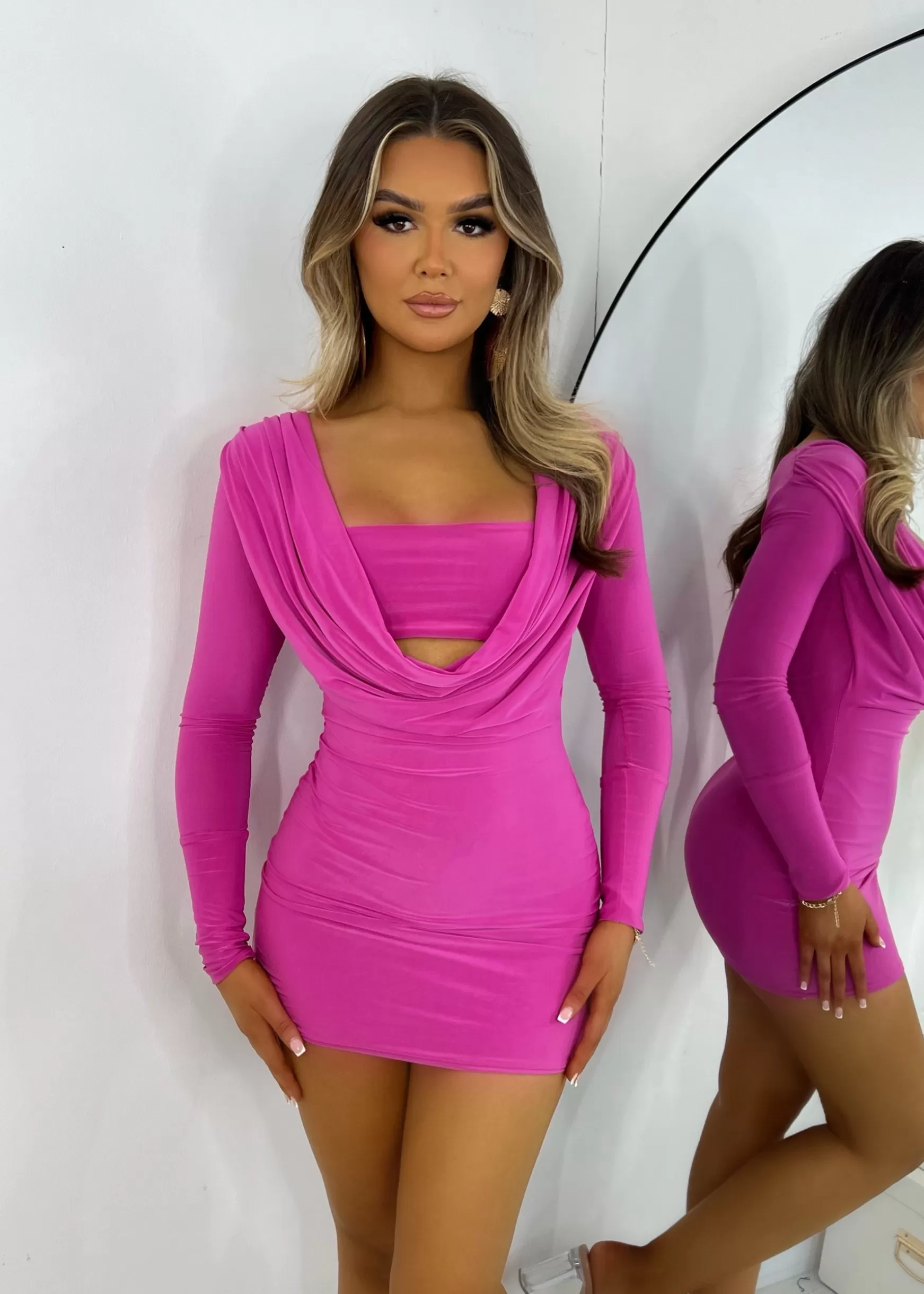 Dressmezee Dresses<Issa Vibe Dress - Hot Pink