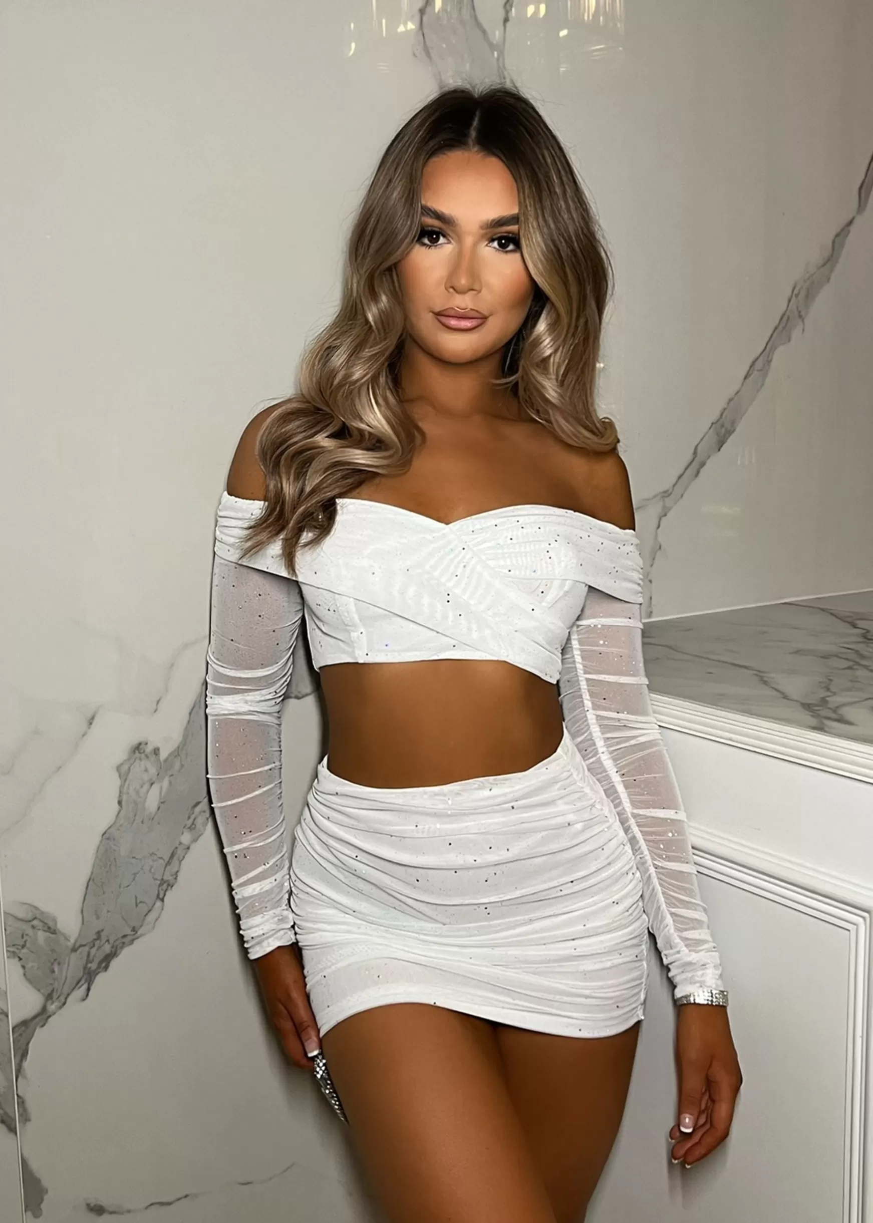 Dressmezee Co-Ords<Last Forever Two Piece - White