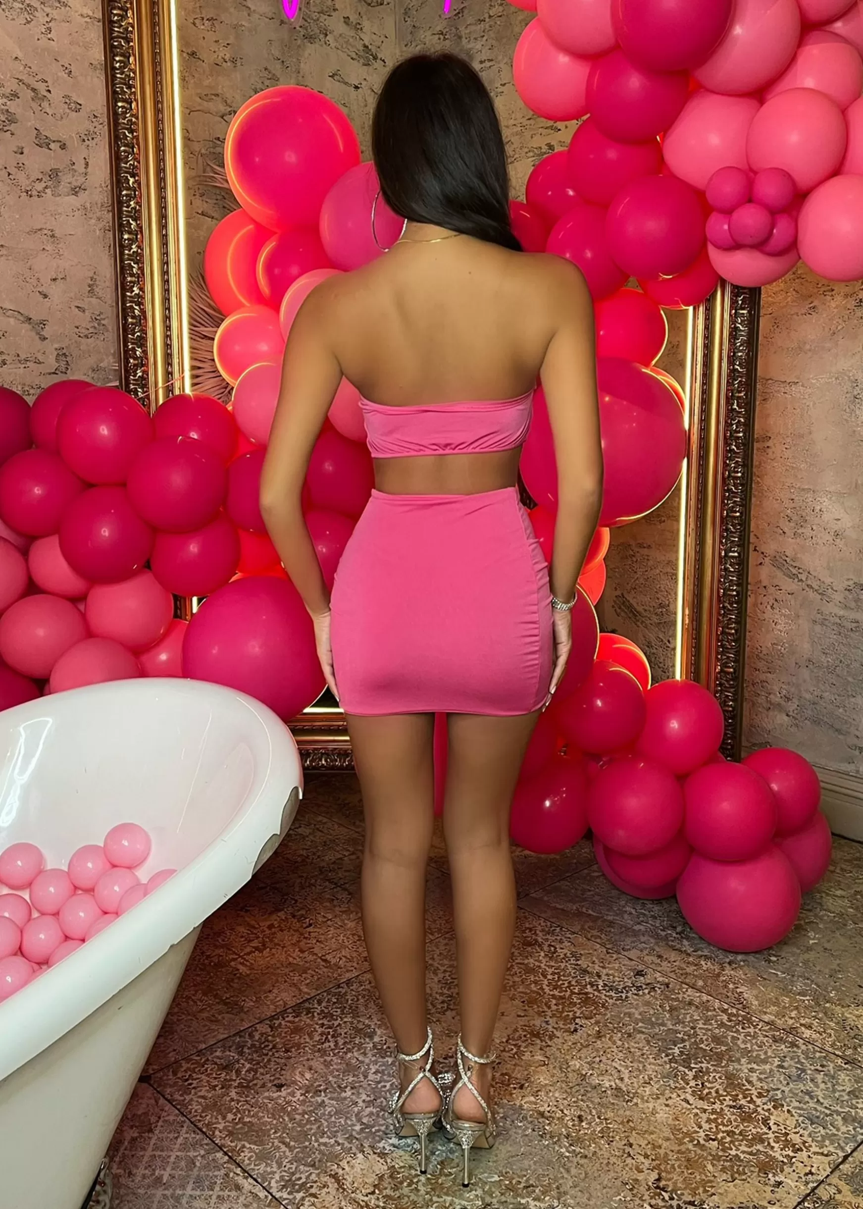 Dressmezee Co-Ords<Story Of Us Corsage Two Piece - Pink